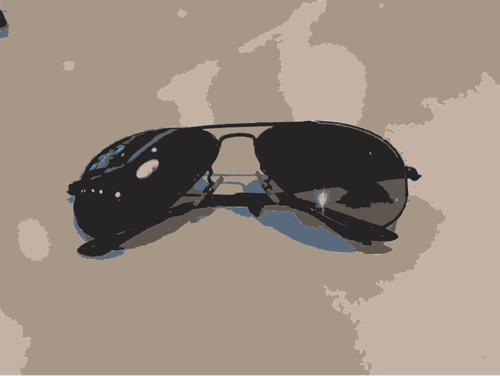Clip-art vetor fotorrealista de óculos da moda